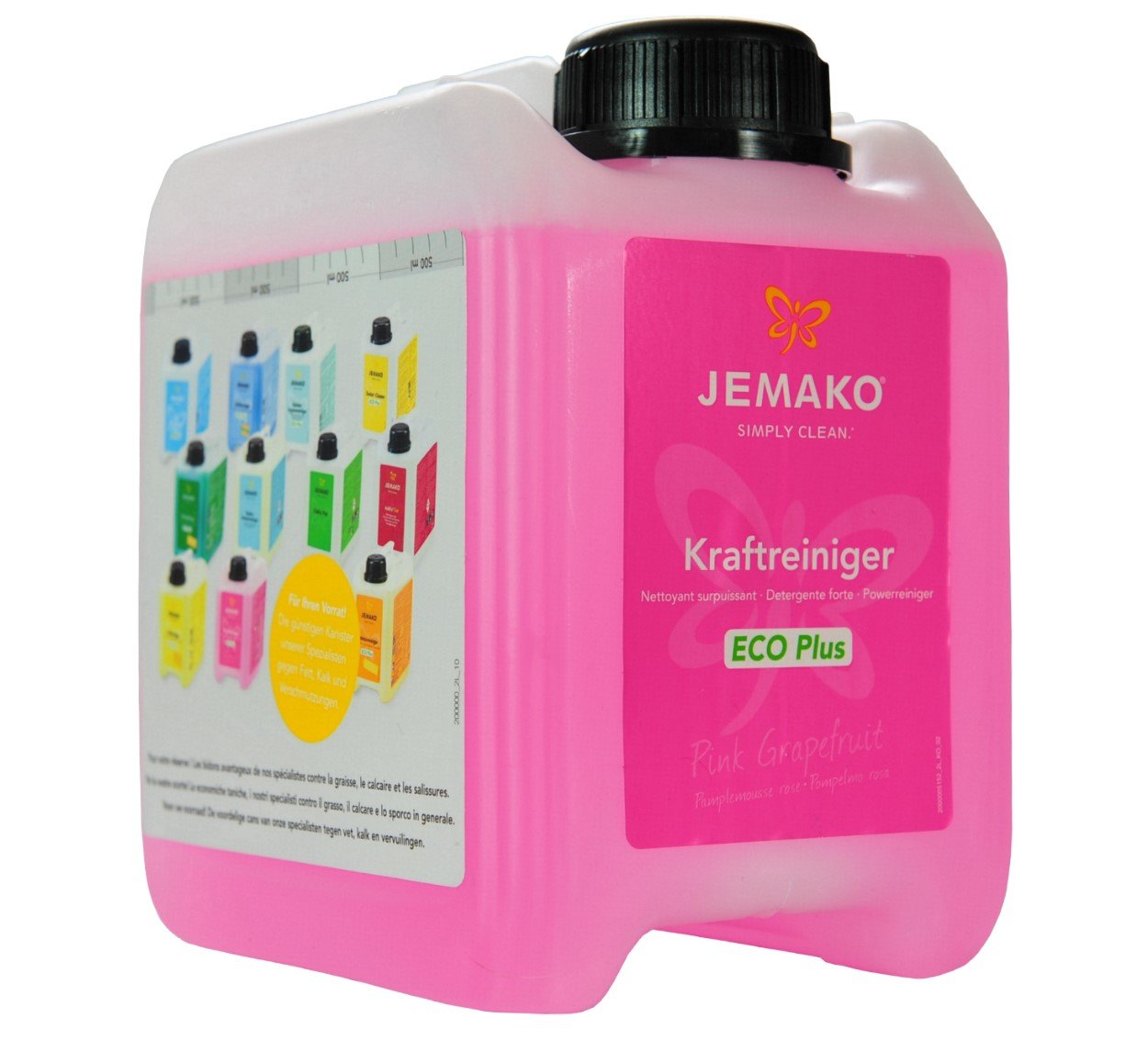 Jemako sgrassatore - Sgrassatore Pink Grapefruit Eco Plus, confezione da 2 o 5 litri, Pink Grapefruit ECO Plus, 5L