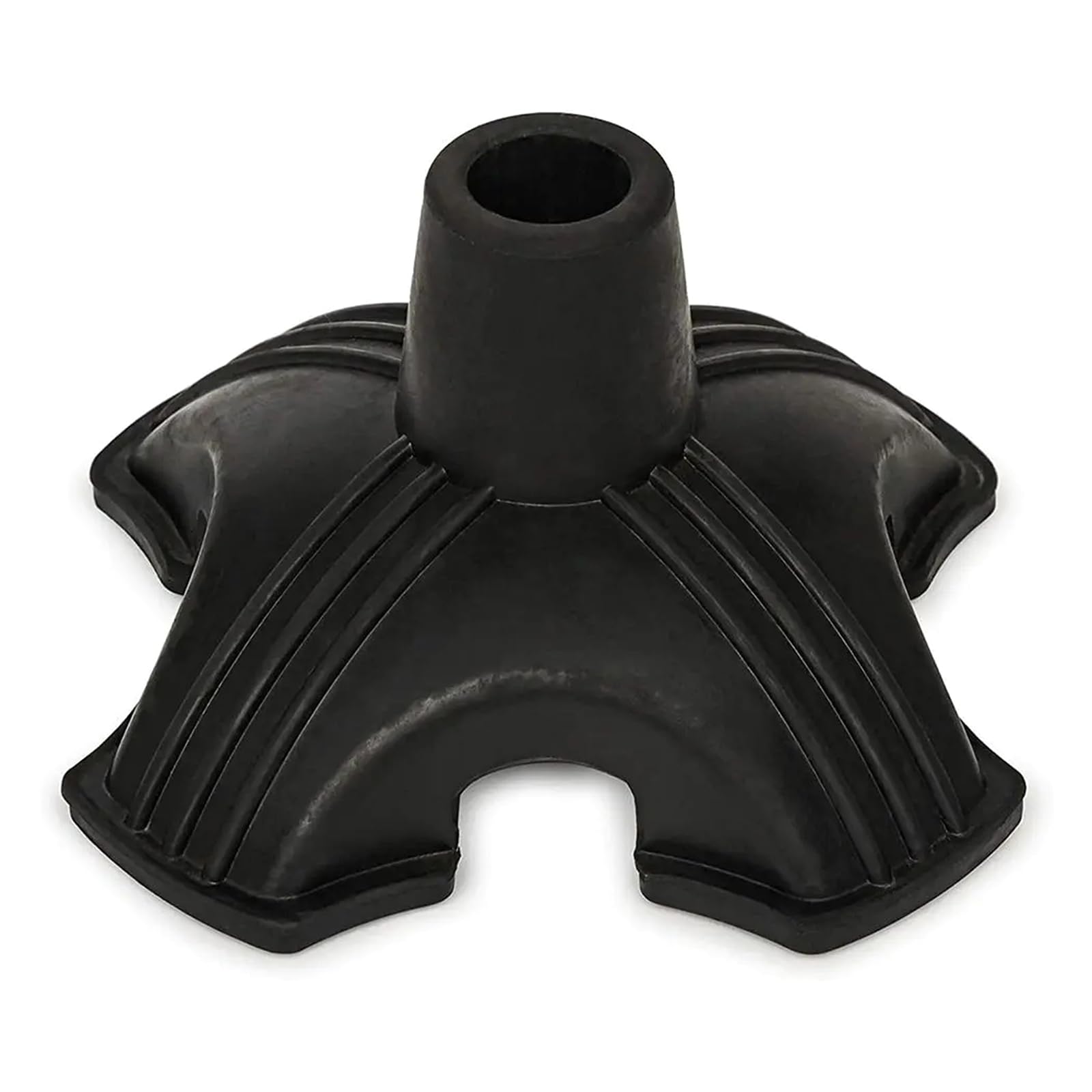 Pies de bastones de trekking con textura ABS para solucionar la falta de agarre en caminatas