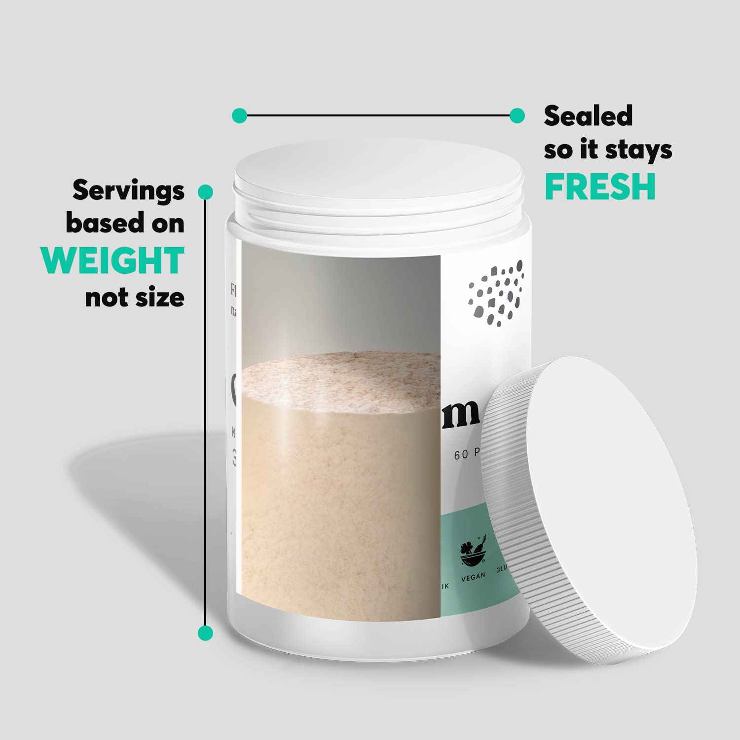 ColonBroom Psyllium Husk Powder Colon Cleanser Natural, Safe Colon