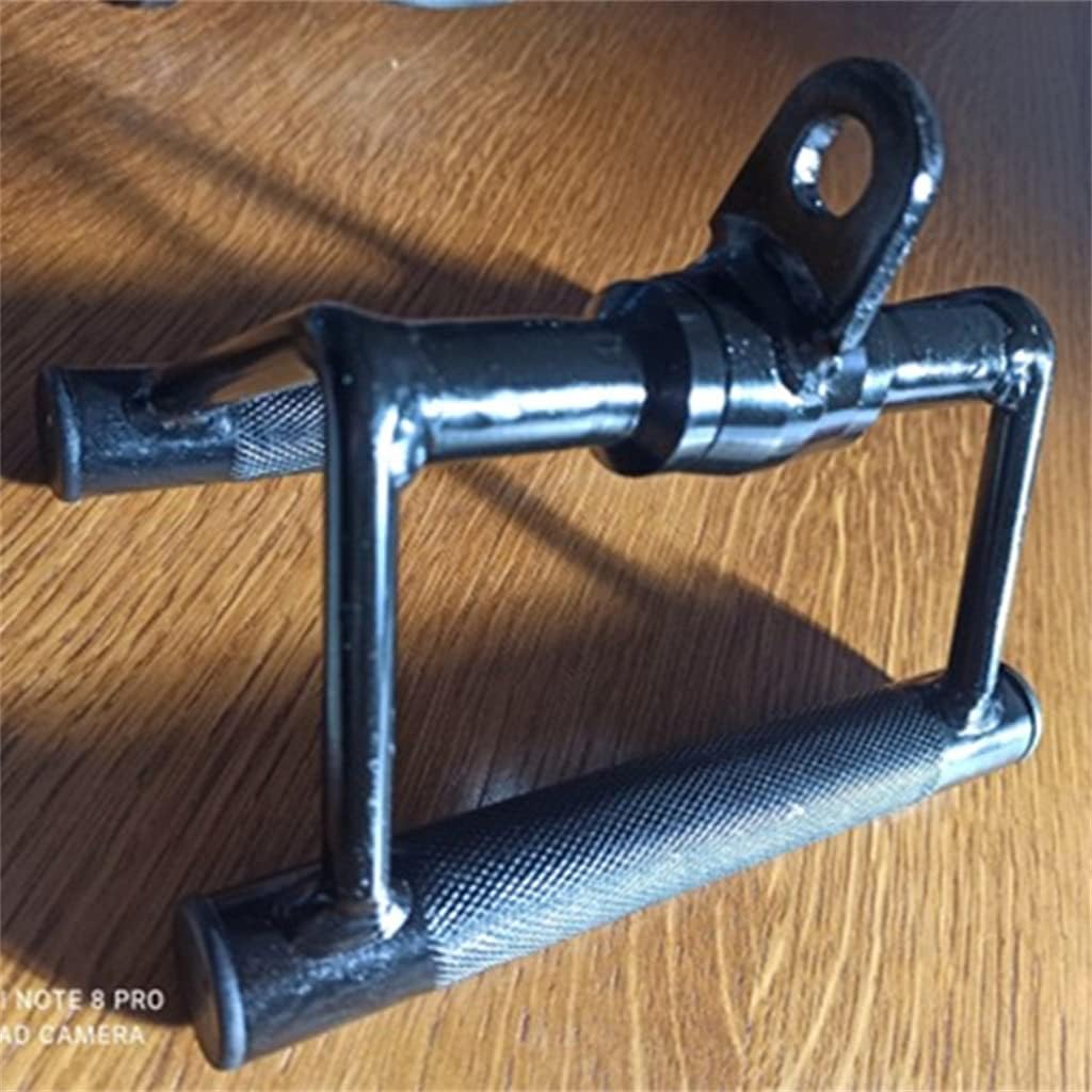 V Shaped Press Down Bar Multi Gym Lifting Workout V-Bar 360°Rotating Rowing Machine Bar Pully Cable Attachment