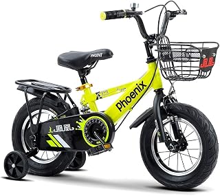 FUFU 12/14 Inch Children's Bicycle, With Mudguard, With Auxiliary Wheels, With Anti-skid Handle, Wide Tire Safety, 3 Colors
