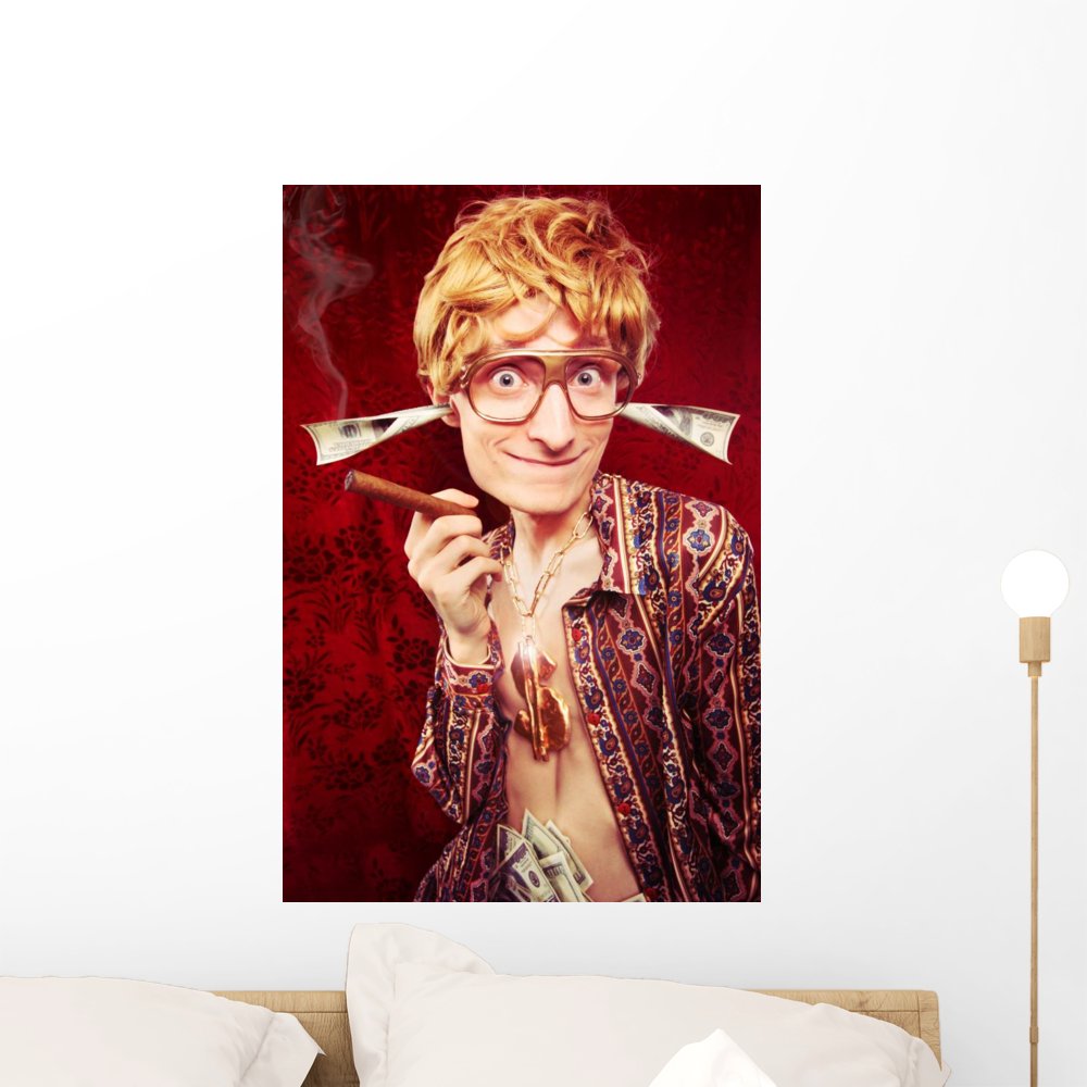 Wallmonkeys Bling Bling Guy Wall Mural Peel and Stick Graphic (24 in H x 16 in W) WM221909