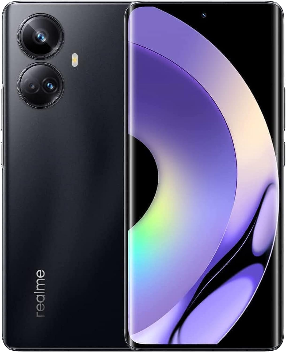 realme 10 Pro+ RMX36126 Dual-SIM 256GB ROM + 12GB RAM (Only GSM | No CDMA) Factory Unlocked 5G Smartphone (Dark Matter) - International Version