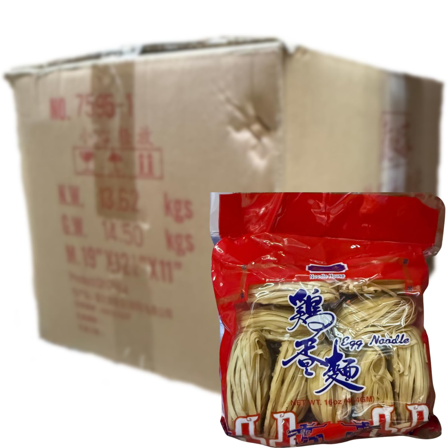NOODLE HOUSE - Fideos al huevo L - Multipack (30 x 454 g)