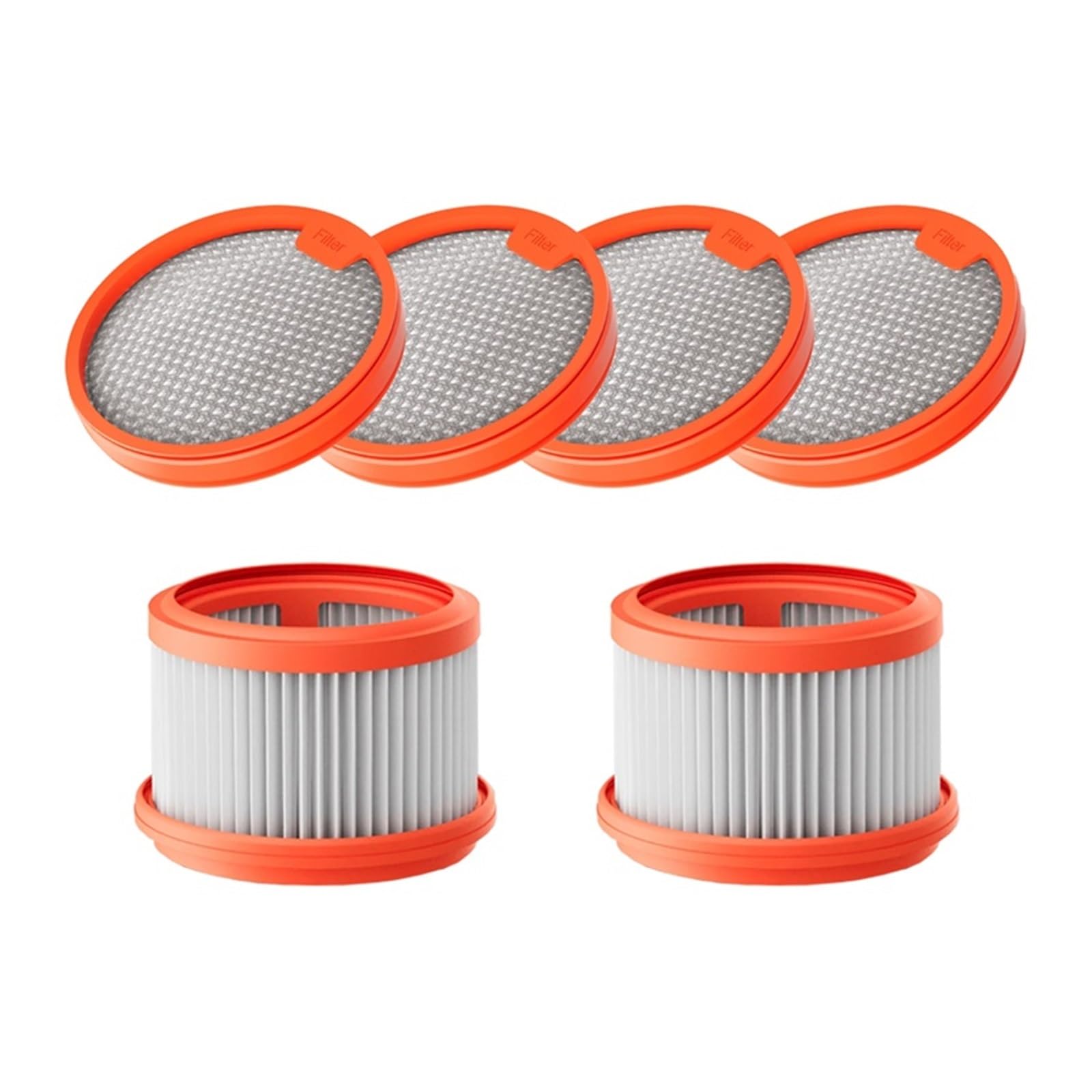 Filtro de vacío lavable compatible con Xiaomi G10 Plus: kit de 6 piezas de repuesto para aspiradora 8