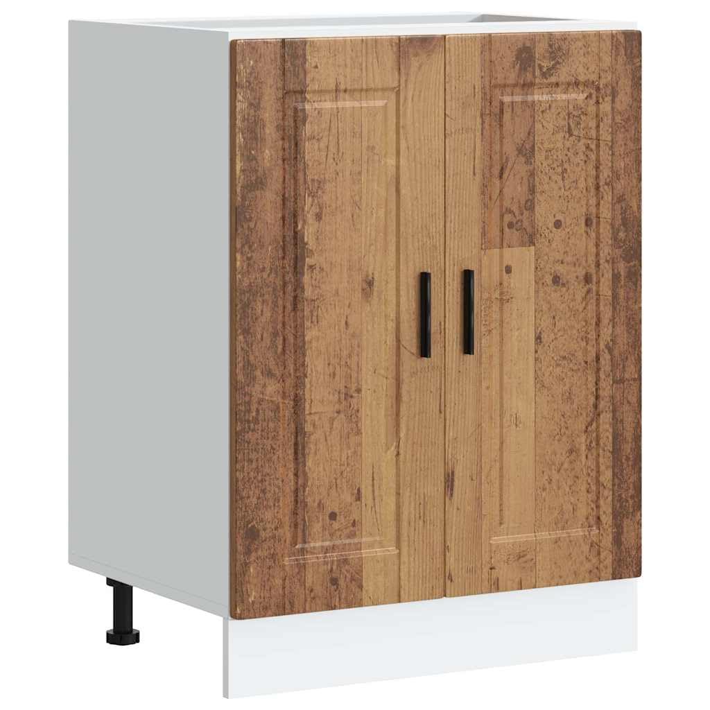 Vidaxl Old Wood Kitchen Base Cabinet Porto Engineered Wood