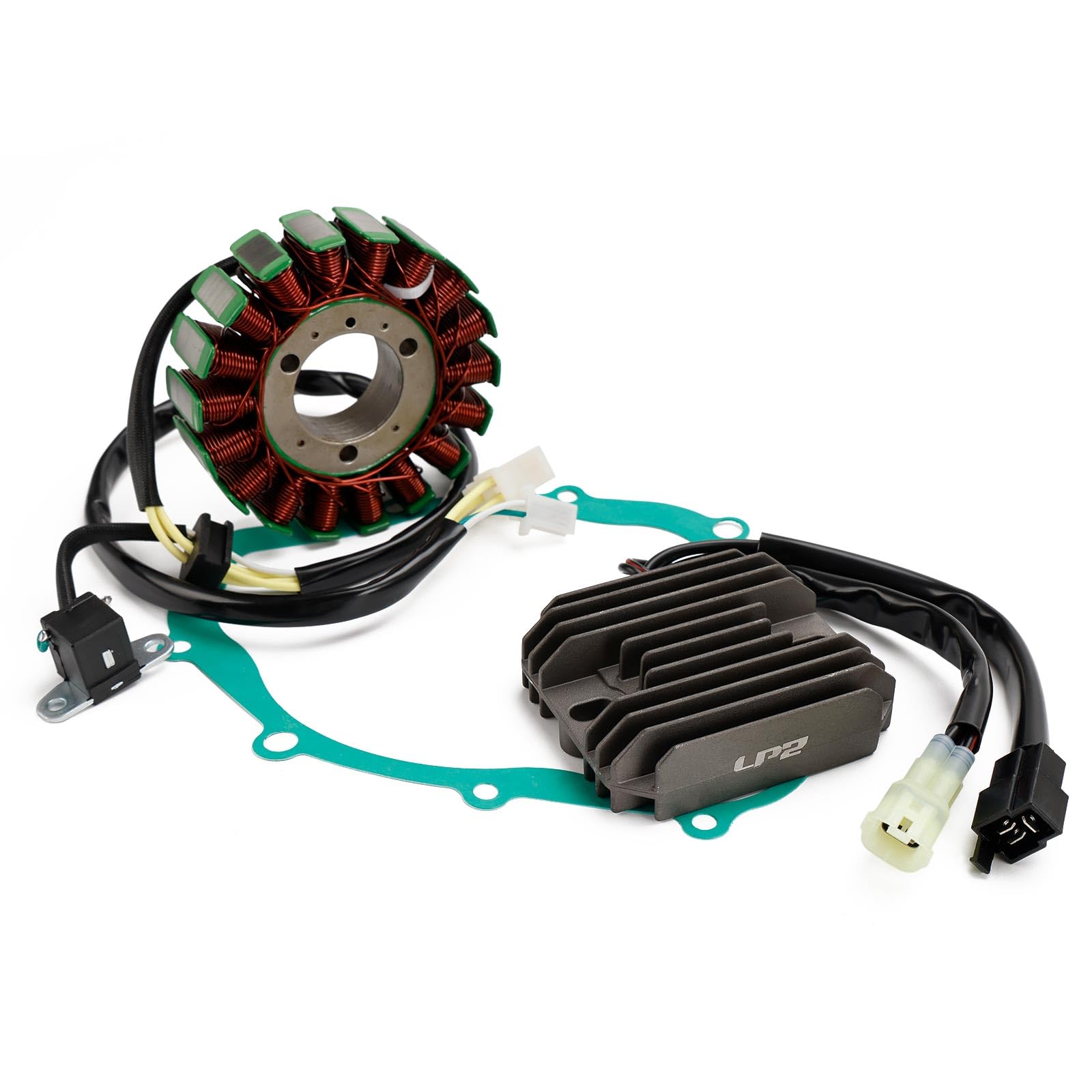 Magneto Stator+Voltage Rectifier+Gasket Fit for Suzuki SV 650 SV650 S 2003-2012 Vstrom 650 (Model K7) 2007-2010