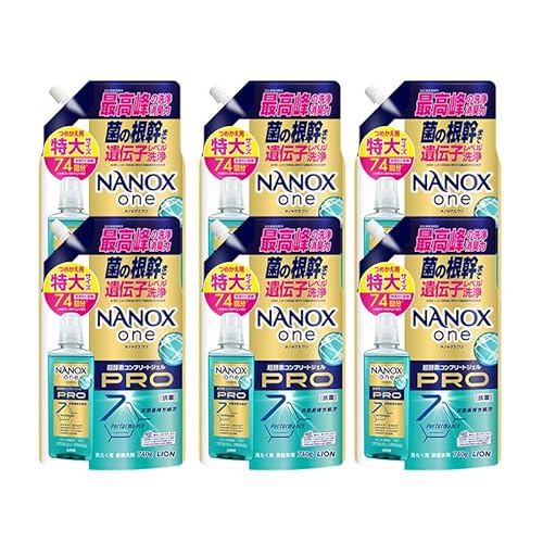 NANOXonePRO(詰め替え用特大×6個)洗剤 ナノックス セット ライオン 洗濯 洗濯洗剤 液体洗剤 日用品 消耗品 詰め替え 除菌 消臭 抗菌 ギフト 石鹸 衣類用 詰め合わせ