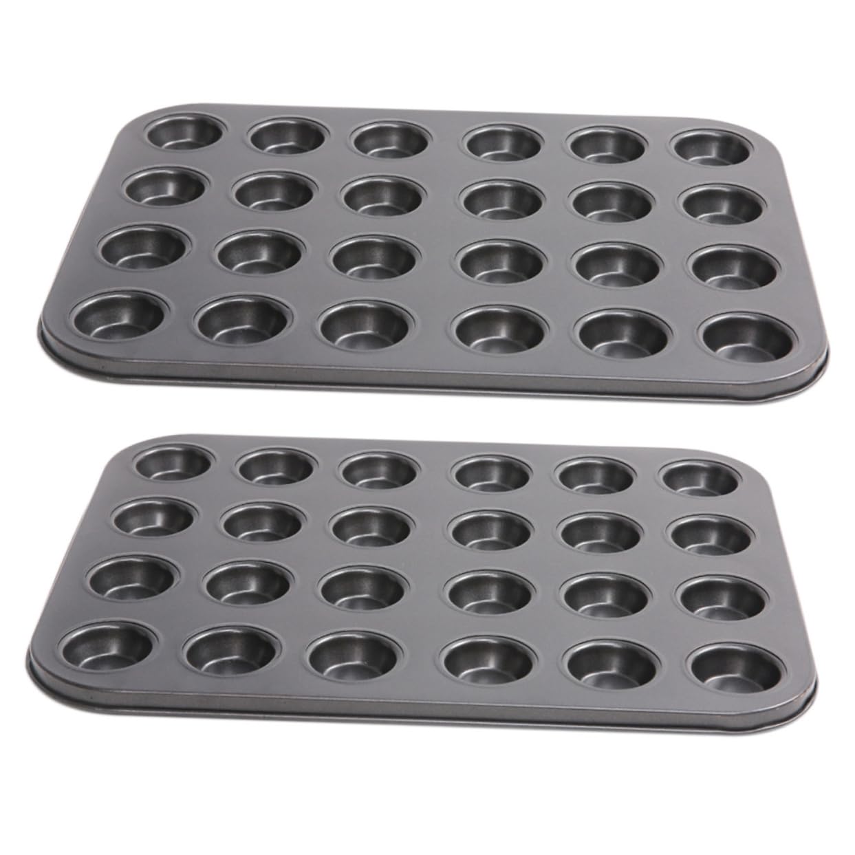 2 Moules à Gâteaux Ronds et Profonds Antiadhésifs pour Muffins