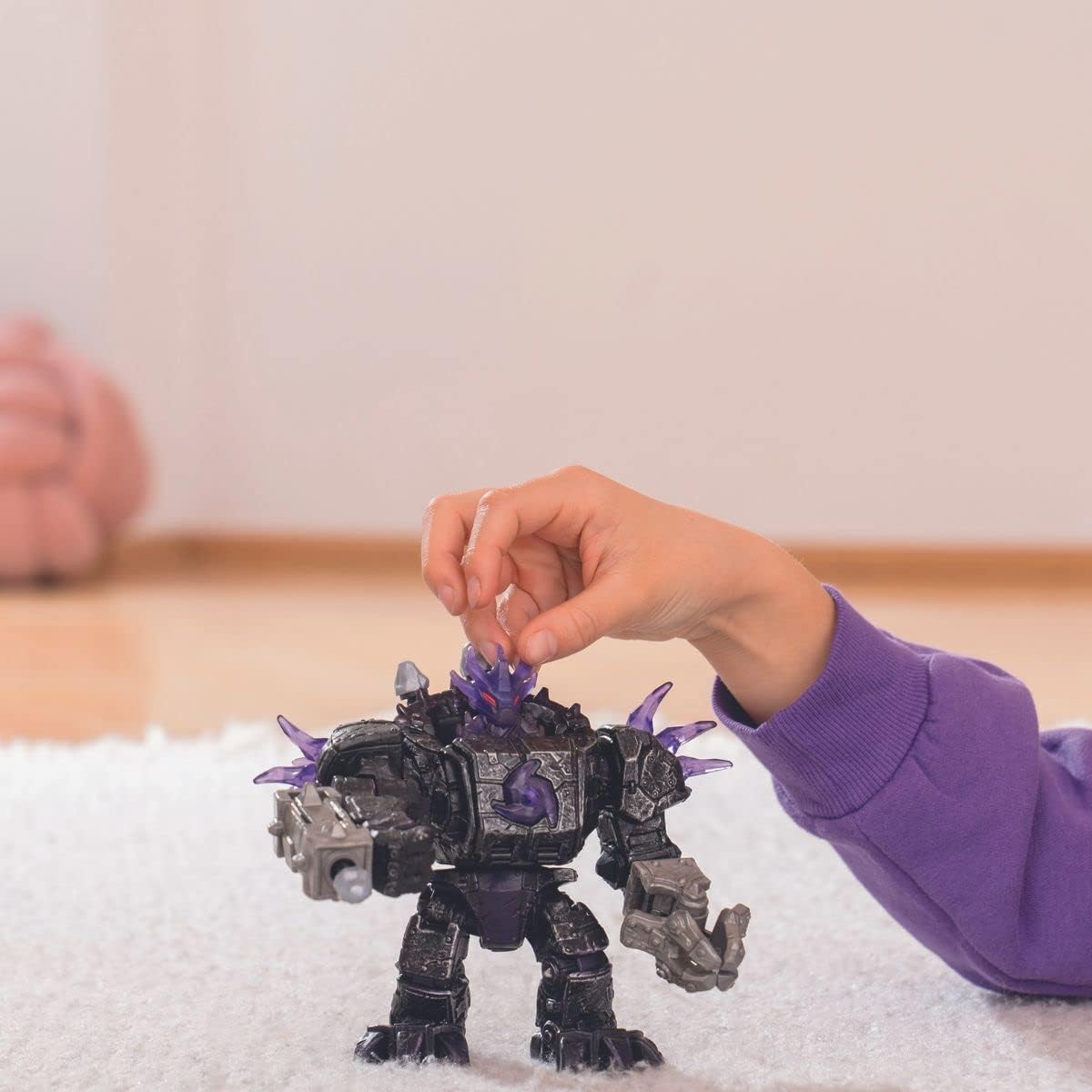 SCHLEICH ELDRADOR CREATURES | Robot Master delle Ombre 42557 con Mini Creature | Con funzione di tiro, vano segreto e busto rotante | Idea regalo per bambini da 7 anni in su | Set da 17 pezzi