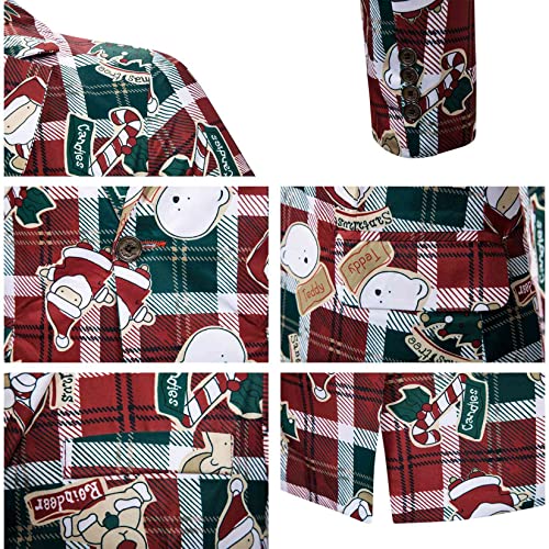 Blazers Do Festival De Natal Masculino, Casaco Esportivo Casual Da Festa De Natal, Blazer De