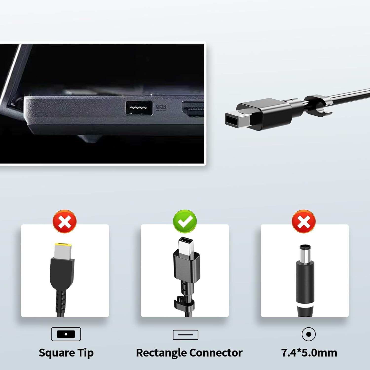 240W AC Charger for ASUS ROG Zephyrus G16 GU605 GU605MY GU605MZ GU605M GU605MZ-XS96 GU605MY-XS96, Rectangle Connector, Replacement ADP-240EB B Power Supply Adapter