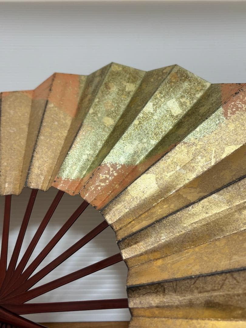 Amazon.co.jp: 扇子 宮脇賣扇庵 和風 京都 金 茶色 : ファッション
