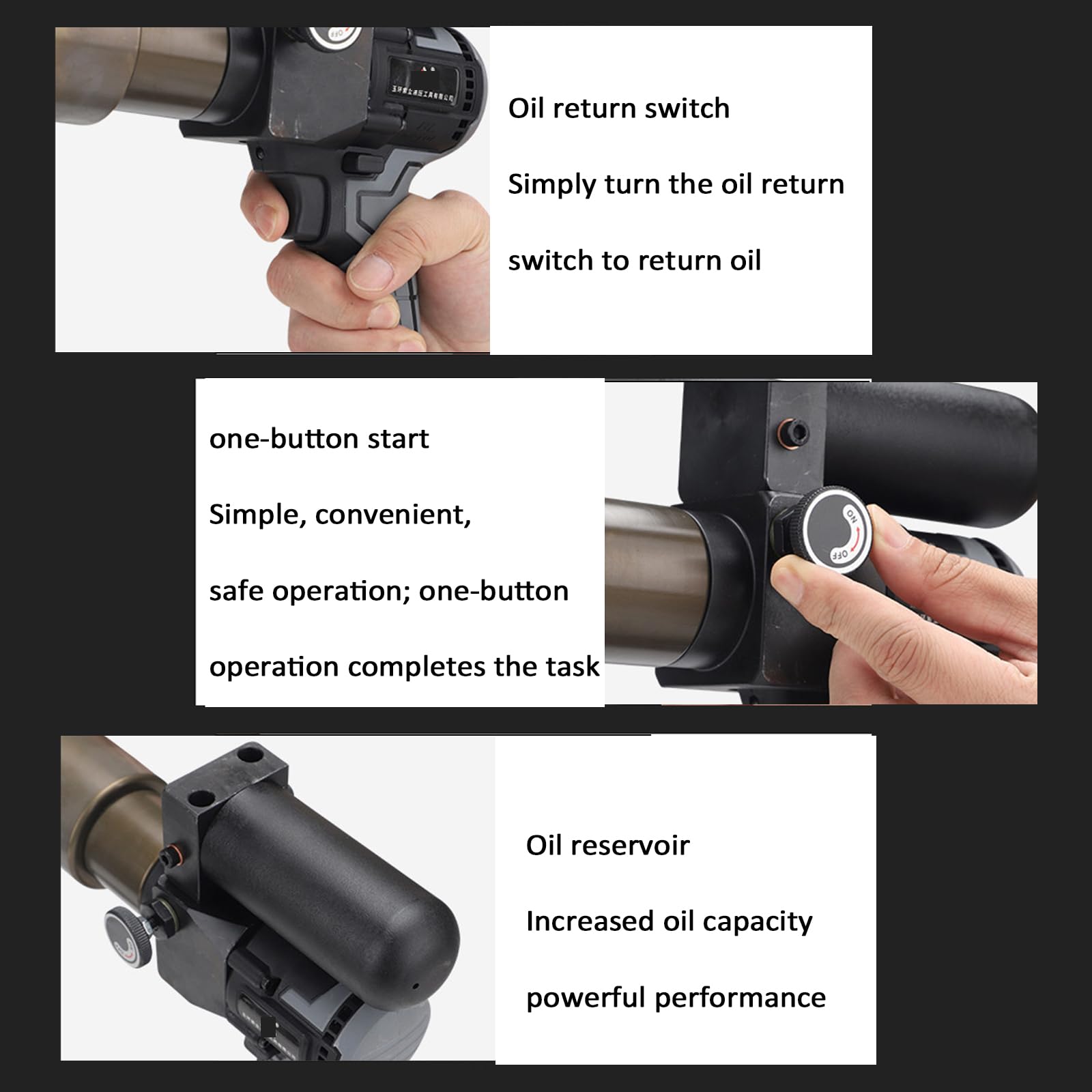 Sierra perforadora hidráulica eléctrica, cortador de carburo resistente con moldes de 22-60 mm, fuerza de 60 KN, carrera de 22 mm, velocidad 3-6S, para perforación de metal