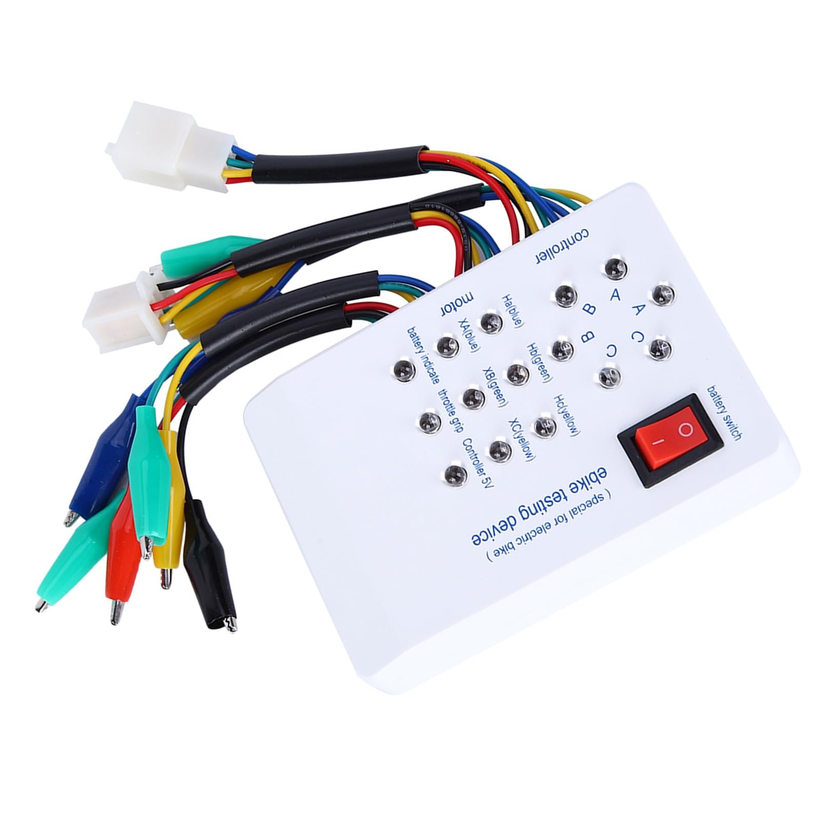 Bezszczotkowy tester silnika elektrycznego 9V z baterią do e-rowerów i elektrycznych skuterów - tester motoru z instrukcją angielską
