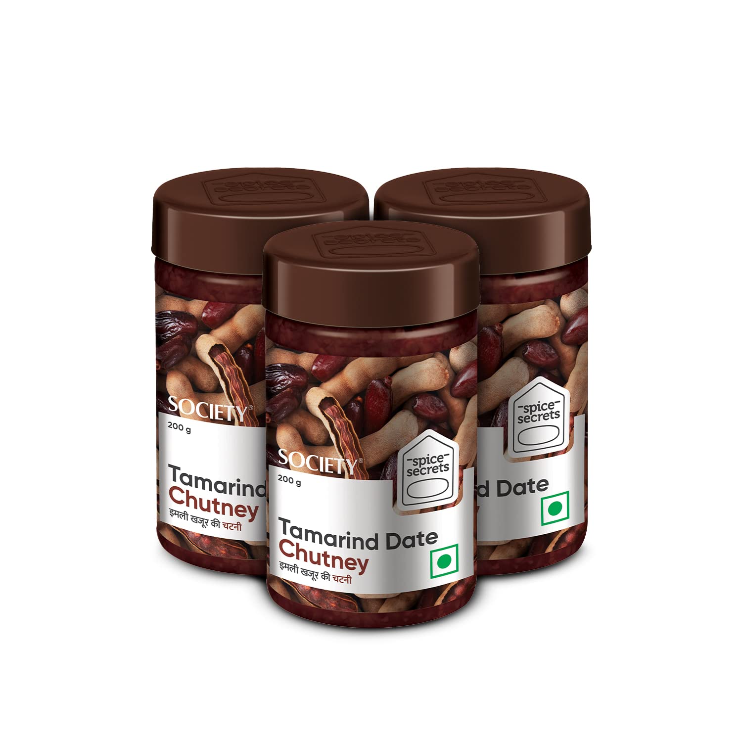 Society Spice Secrets Tamarind Date Chutney | Imli Chutney | Imli Chutney Bottle | Flavourful Chutney | 200g | Pack of 3 (B09YY65KDS) Amazon Price History, Amazon Price Tracker