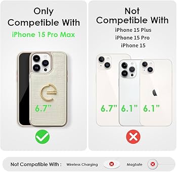 Amazon.com: CUSTYPE Leather Wallet Case for iPhone 15 Pro Max