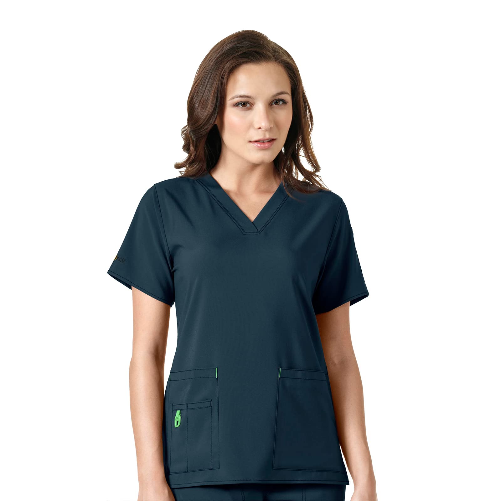 Carhartt Women's Women's Modern Fit Chest Pocket Top, Navy, XS