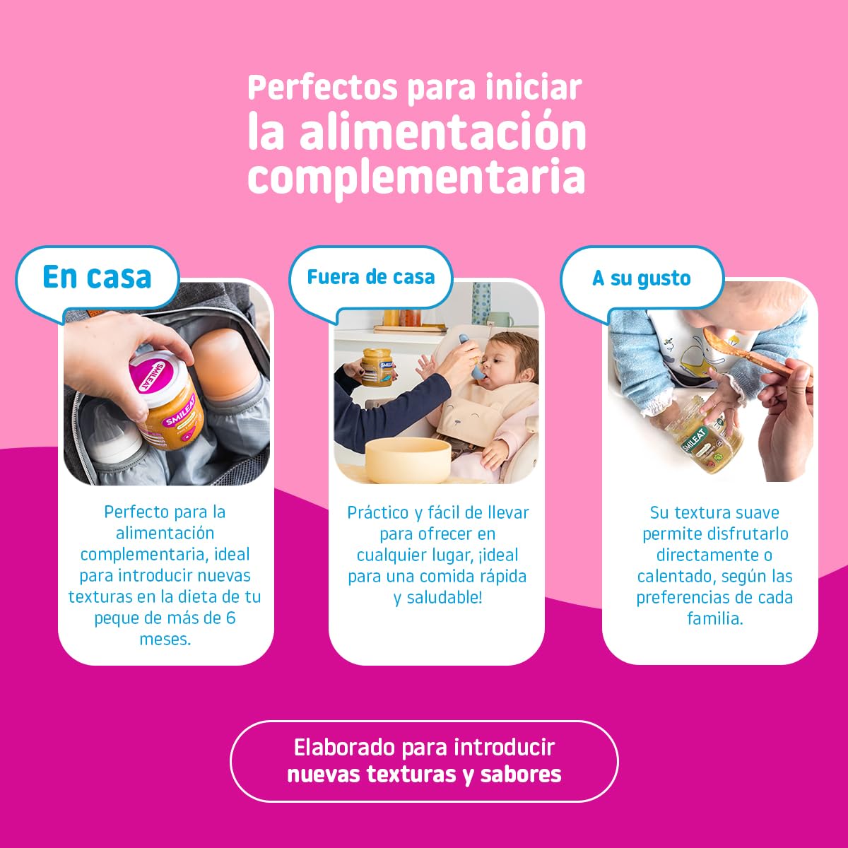 Smileat - Tarrito infantil de Pavo y Verduras - para Peques +6 Meses - Sin Azúcar ni Sal Añadido - Materia Prima de Calidad. Textura Suave y Fácil de Comer - 230g — view 5