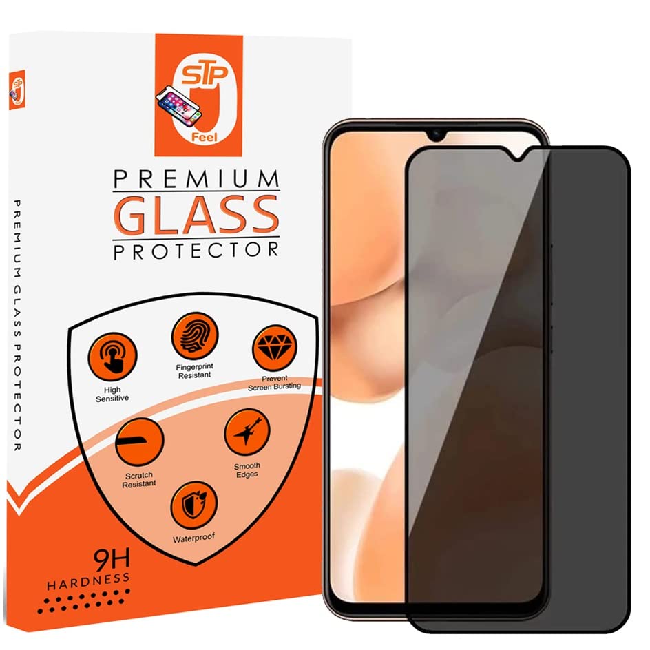 Image of Privacy Tempered Glass for Vivo T1 Pro 5G (Fingerprint Unlock Not Support) (6.7 Inch) Full Coverage Anti-Spy /Anti-Peeping 9H Hardness Screen Protector Guard