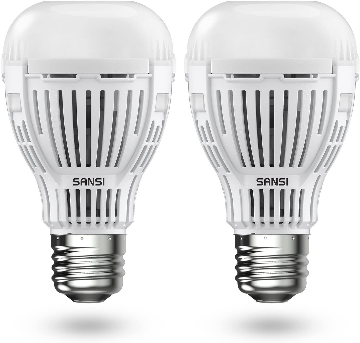 SANSI Light Sensor LED Light Bulbs, 8W (80-Watt Equivalent) 5000K Daylight 800Lumen E26 Dusk to Dawn Security Light Bulb Outdoor/Indoor for Front Door Porch Garage Basement Hallway Closet(2 Pack)