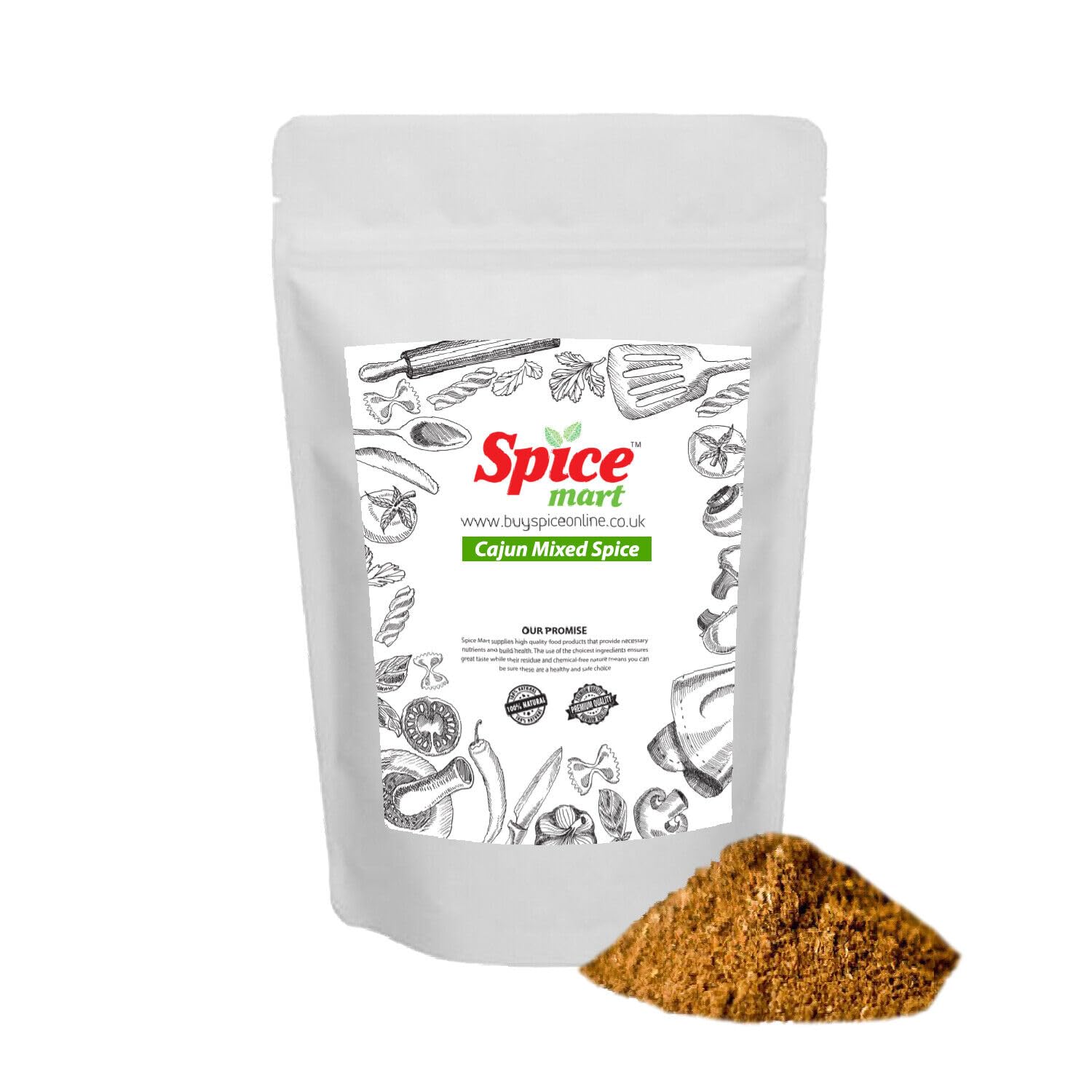 Cajun Spice Mix | Blend Grade A Premium Quality Free UK P&P 50g-1.9kg (50g)