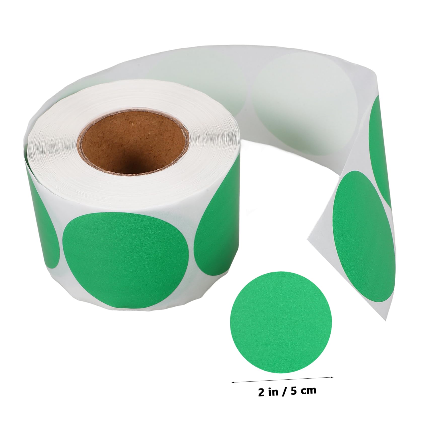 STOBOK 4rollen Runde Selbstklebende Druckbare Etiketten Thermoetiketten Für Lagerung Organisation Und Versand Wasserfest Und Beschreibbar Für Büro Und Zuhause