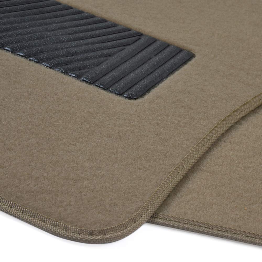 Motor Trend Premium Inter-Lock Backing Carpet Car Floor Mats - Front Rear Thick Durable Auto Protection Fits Most — view 6