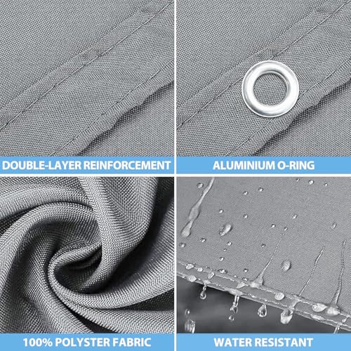 Toile ombrage imperméable 4x6m gris pour protéger votre terrasse - 5