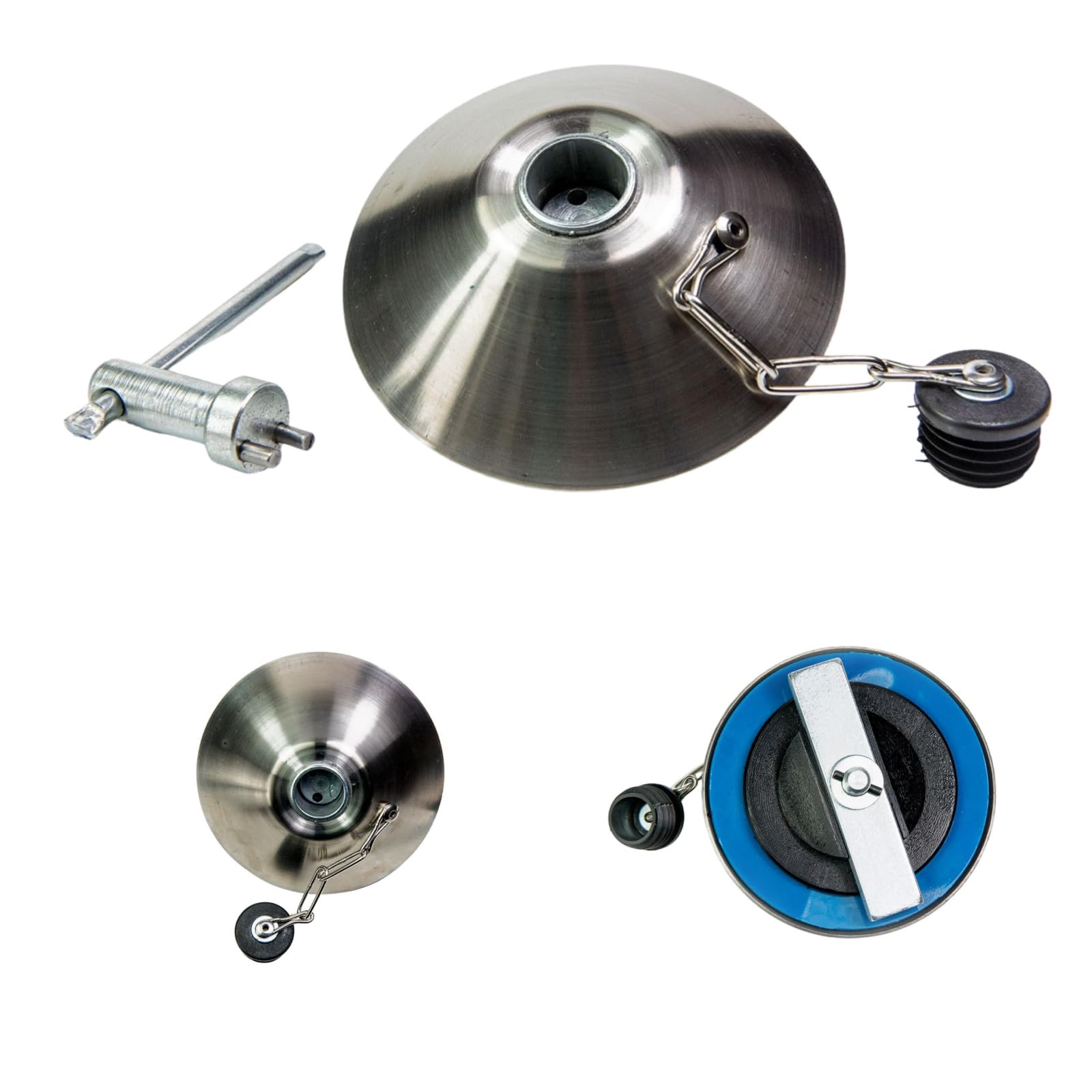 Tapa de depósito antirrobo, protección de bloqueo, bloqueo de depósito, candado diesel para camiones de 80 mm, Volvo, Daf, Mercedes, Iveco, MAN