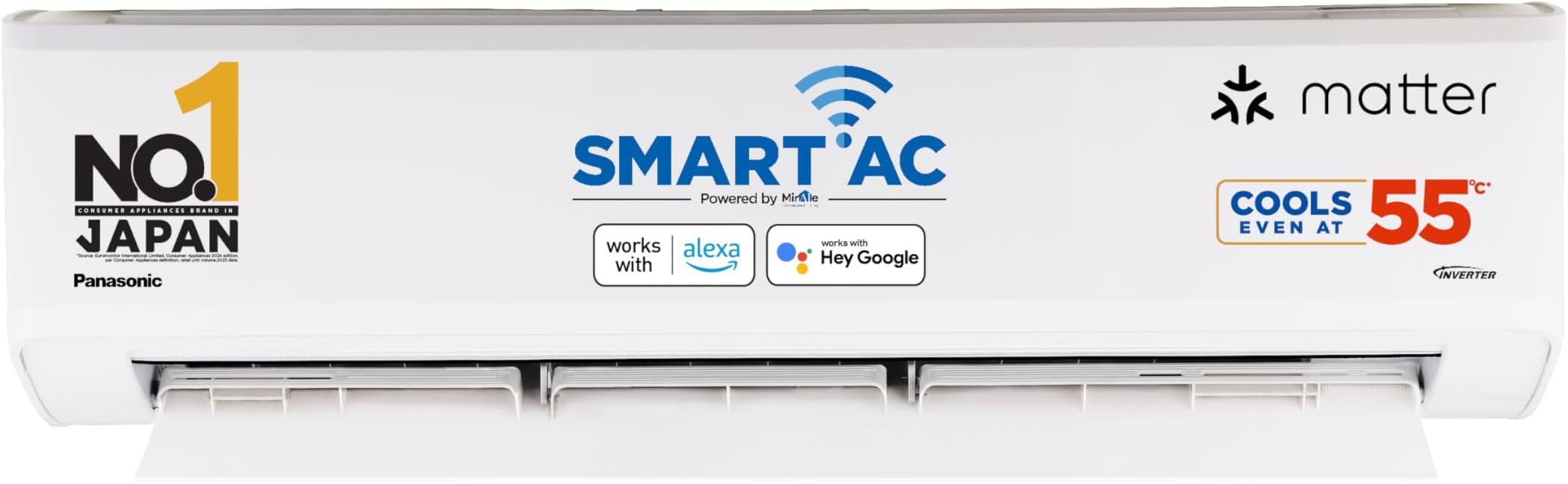Panasonic 2.0 Ton 5 Star Premium Wi-Fi Inverter Smart Split AC (Matter ...