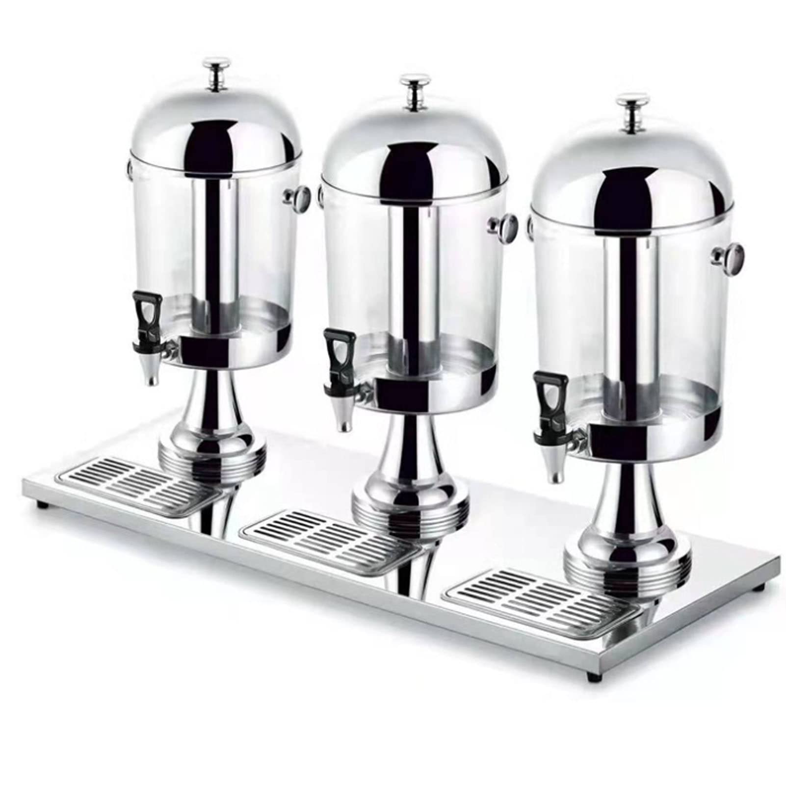 Distributore di Bevande Distributore di Bevande in Acciaio Inossidabile, Distributore di Bevande Fredde Commerciale Catering Ristorante Catering, Argento (Silver)