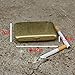 MIAO WU Collectable Vintage Solid Brass Copper Cigarette Case Holder Box,Slim Metal Cigarette Box Gold Cigarette Protector for 16 Regular Cigarettes