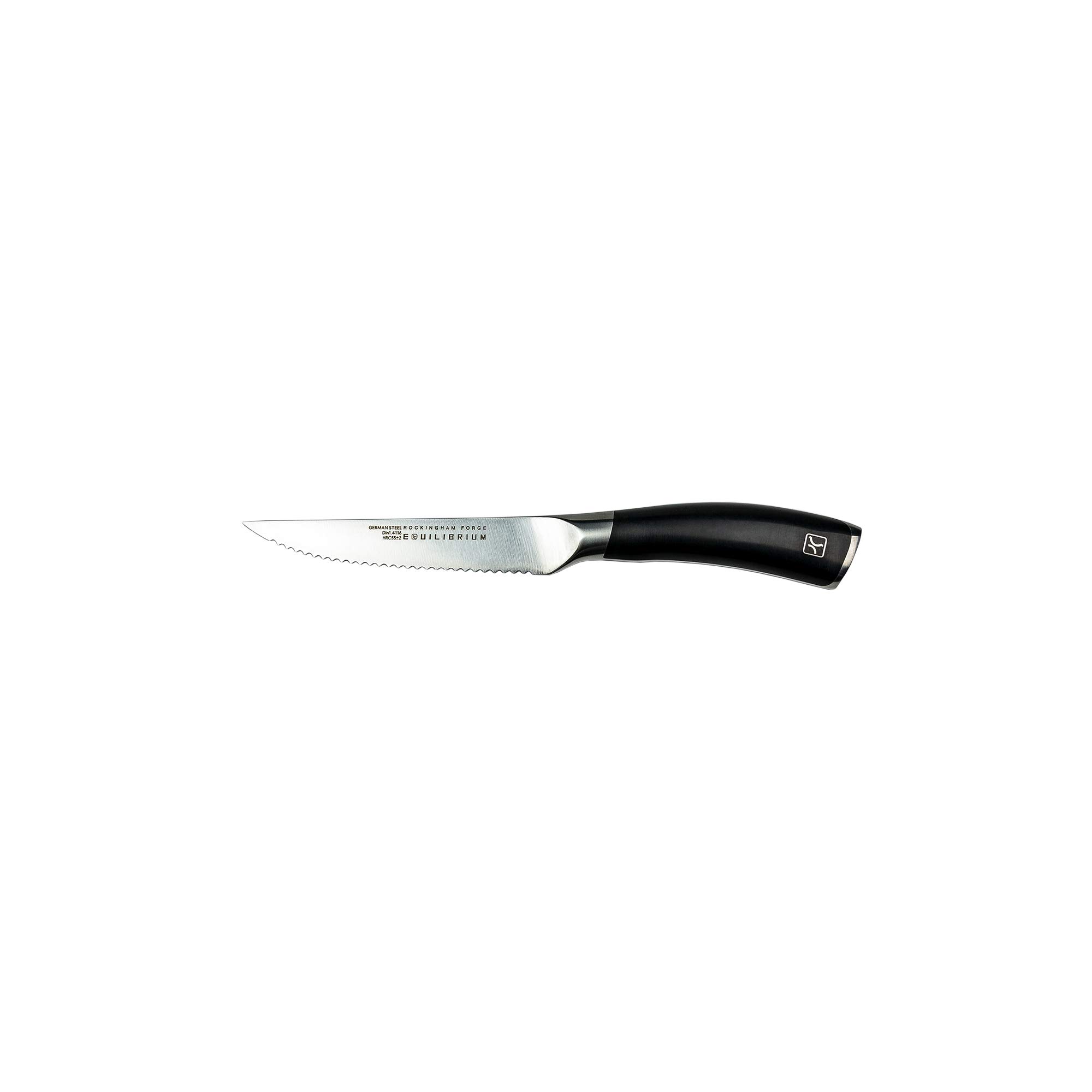 Rockingham ForgeEquilibrium Series Steak Knife 4.5", Serrated Blade, Premium German Stainless Steel