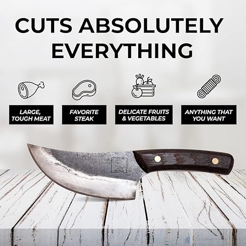 Miniatura 6 de COOLINA Classic Trio - Juego de cuchillos de cocina de acero de alto carbono, incluye cuchillo Promaja, cuchillo de chef Altomino y cuchillo de