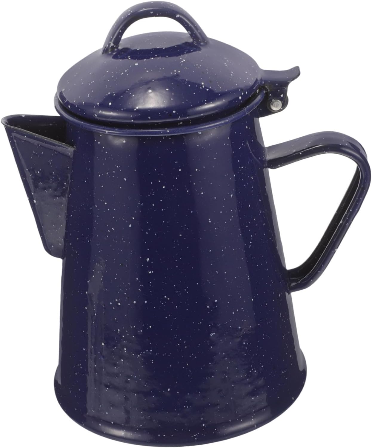 Happyyami Enamel Coffee Pot Comfortable Handle Camping Water Pitcher for Home and Restaurant Use Lightweight Easy Pour Teapot for Daily Brewing