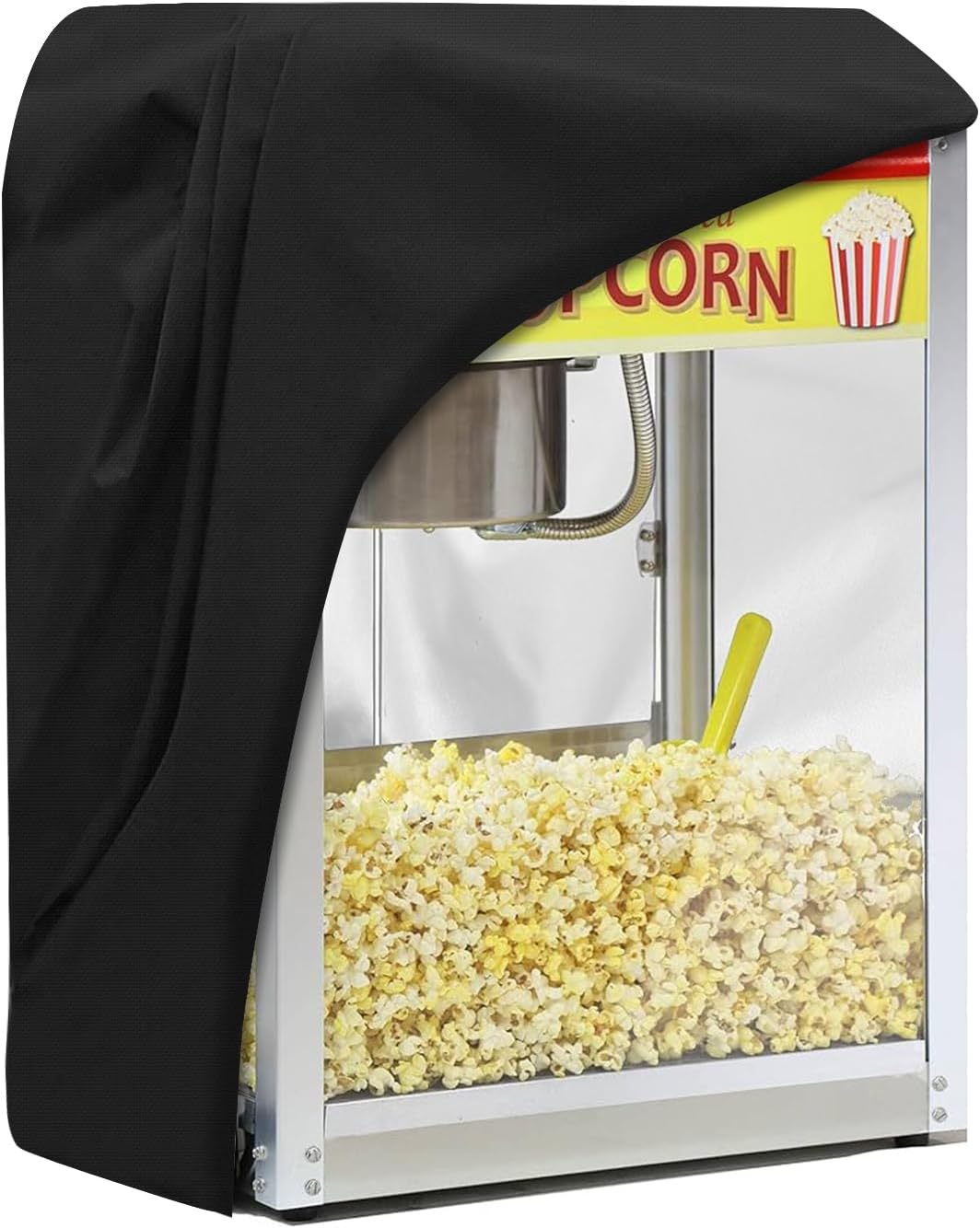 Popcorn Machine Cover Waterproof Dustproof UV Resistant Popcorn Maker Cover 16"L x 18"W x 31"H Black