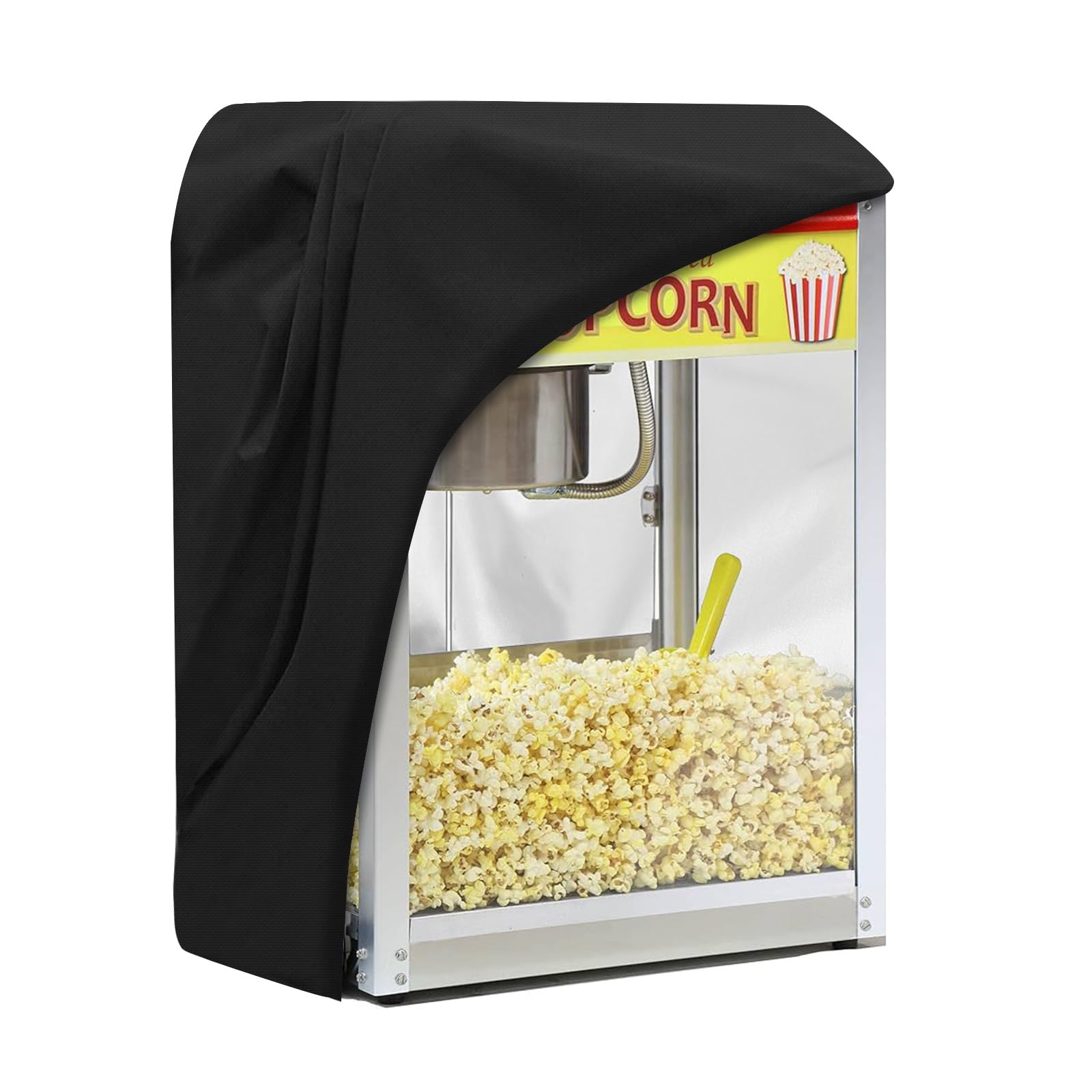 Cubierta para máquina de palomitas de maíz, impermeable, a prueba de polvo, resistente a los rayos UV, 16 pulgadas de largo x 18 pulgadas de ancho x 31 pulgadas de alto, color negro 6