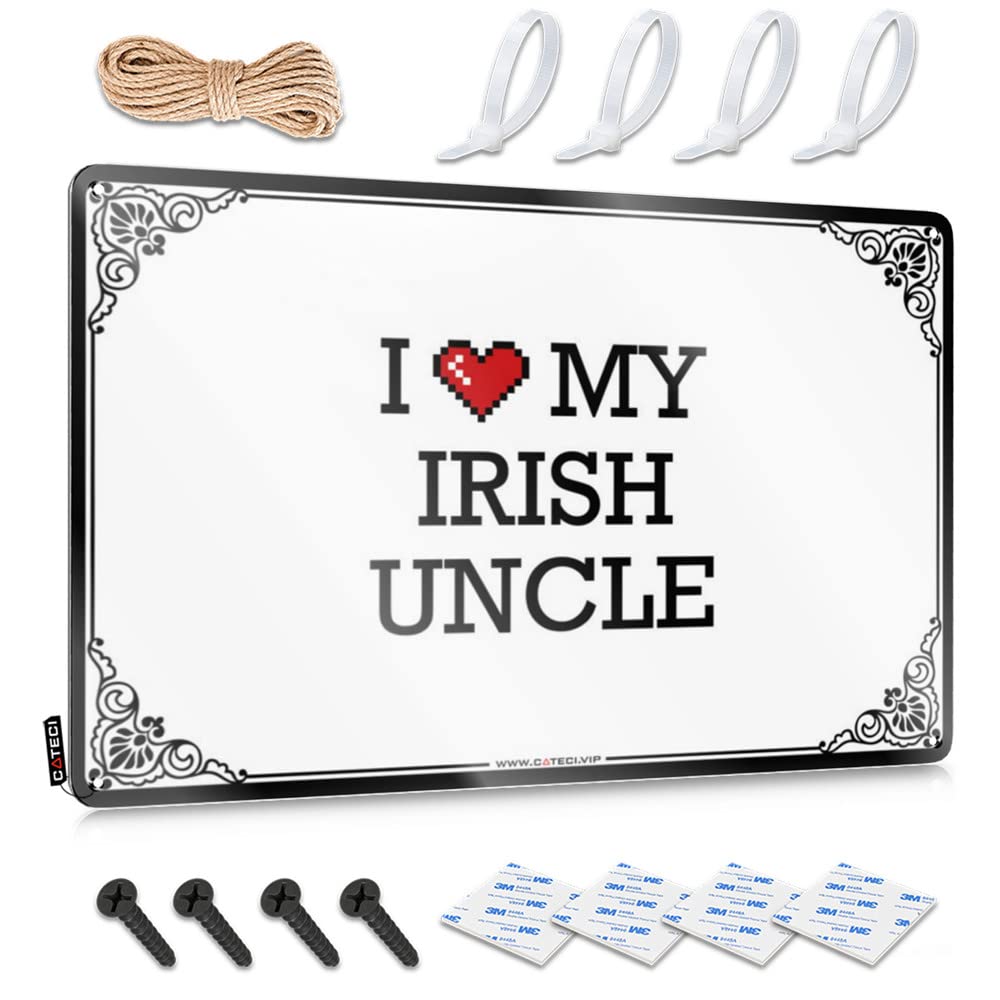 Funny Vintage Signs Life Ready To Hang - I Love My Irish Uncle Accessory For Classroom(30X40CM)