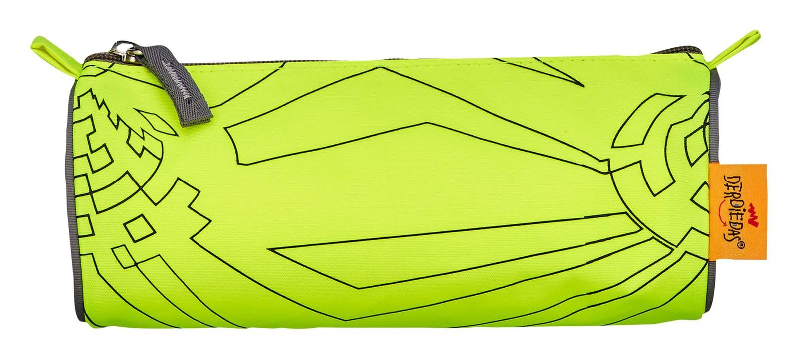 DER DIE DAS leichter Schulranzen, ErgoFlex Easy Superflash Neon „Neon Fighter“ Set 5-teilig, ca. 20,5 l Volumen, ca. 950 g Gewicht