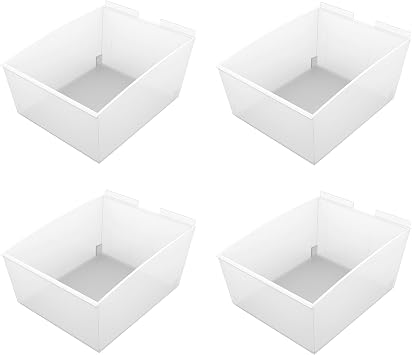 PROSLAT 3243 Probin Storage Bin Designed for PVC Slatwall, X-Large, 4-Pack