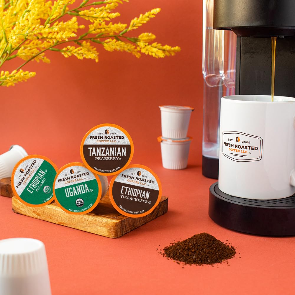 Amazon.com: Fresh Roasted Coffee, African Variety Pack K-Cup Pods for Keurig  Brewers, Medium Roast, Kosher, 96 Count Loose Pack : Grocery & Gourmet Food