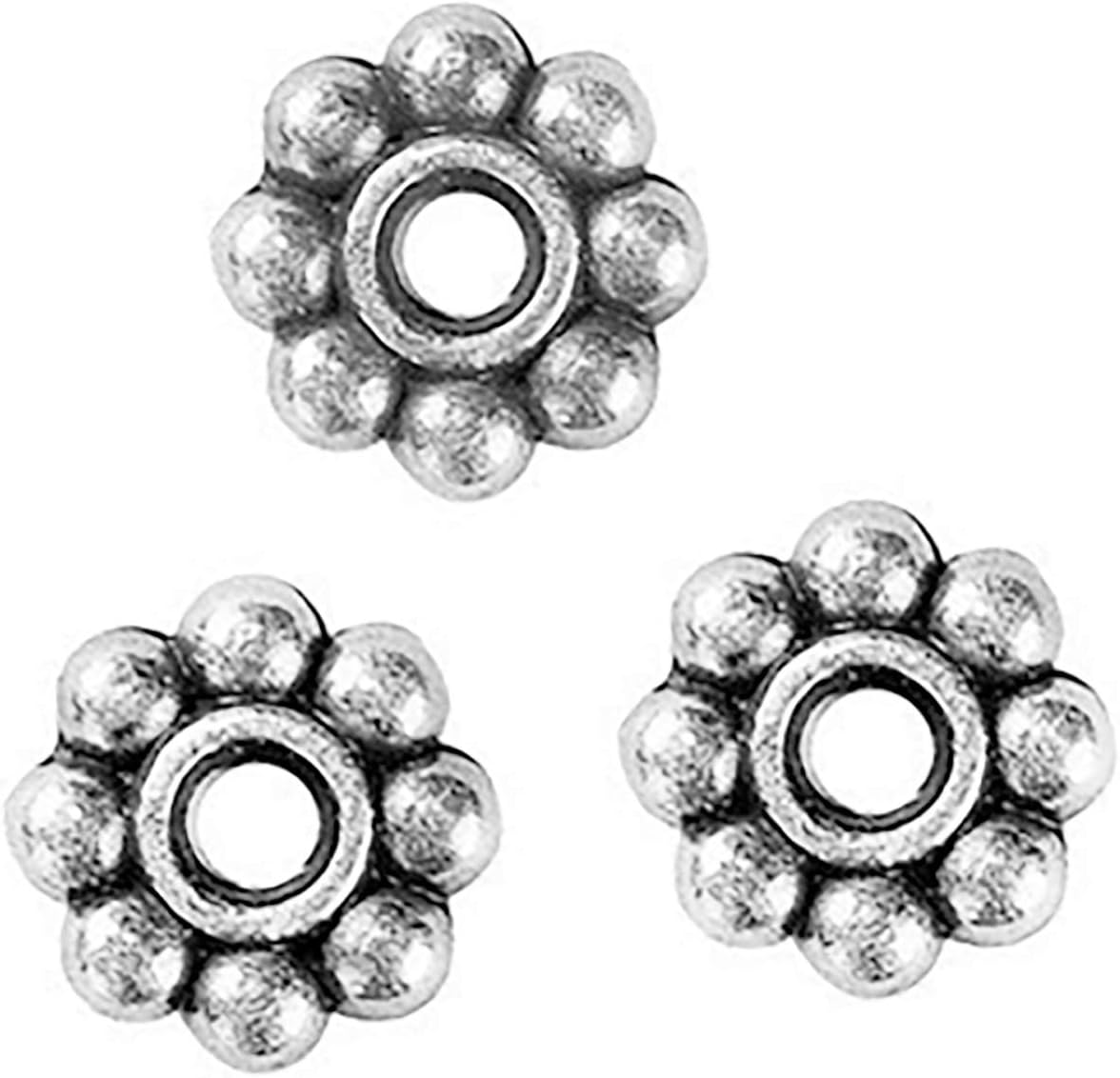 Dreambell 20x 925 Bali Sterling Silver Daisy Spacer Beads 3.5mm