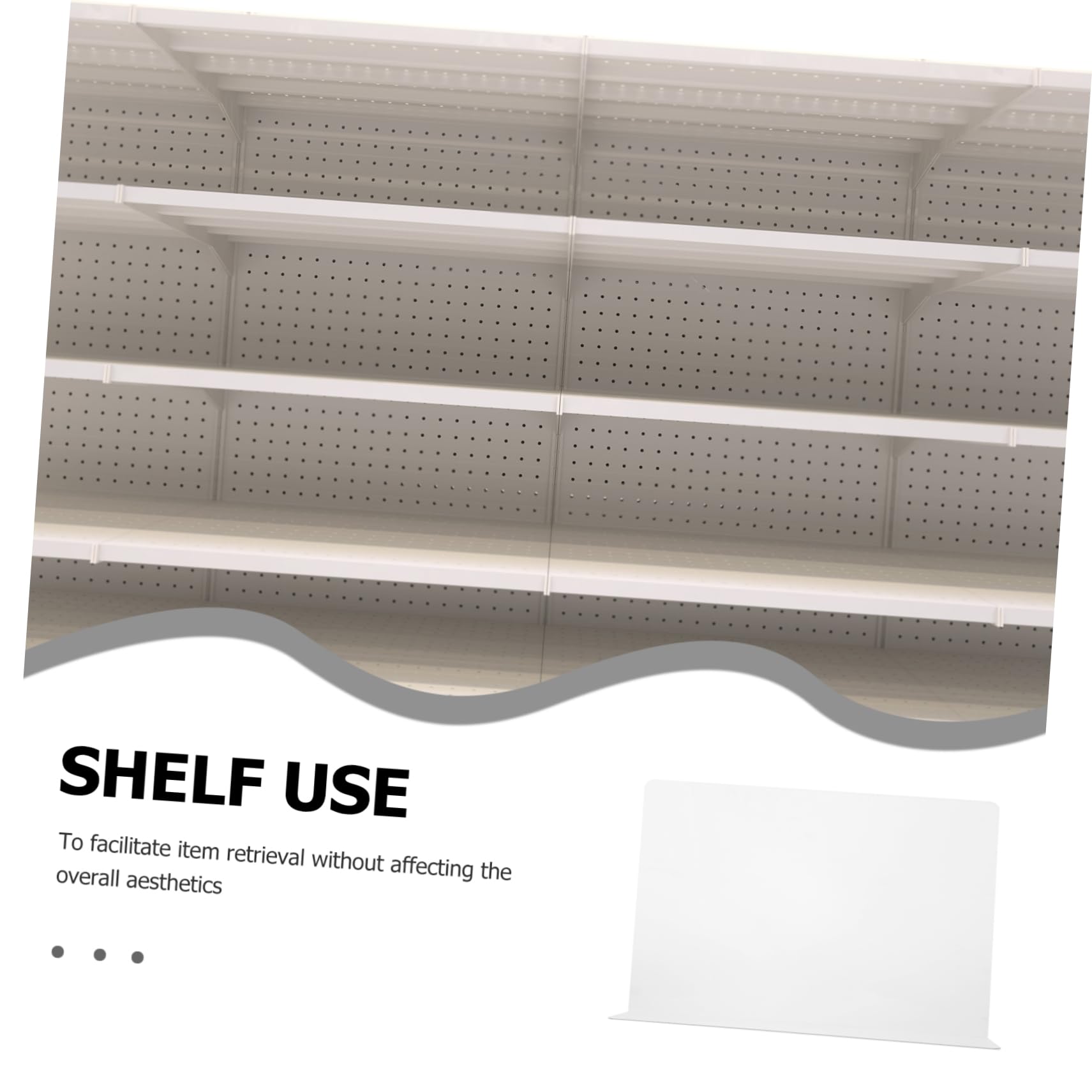 OUNONA 1 Set Self Adhesive Transparent Shelf Dividers for Closet Organization Easy Peel and Stick Installation for Clothes Shoes and Accessories Storage