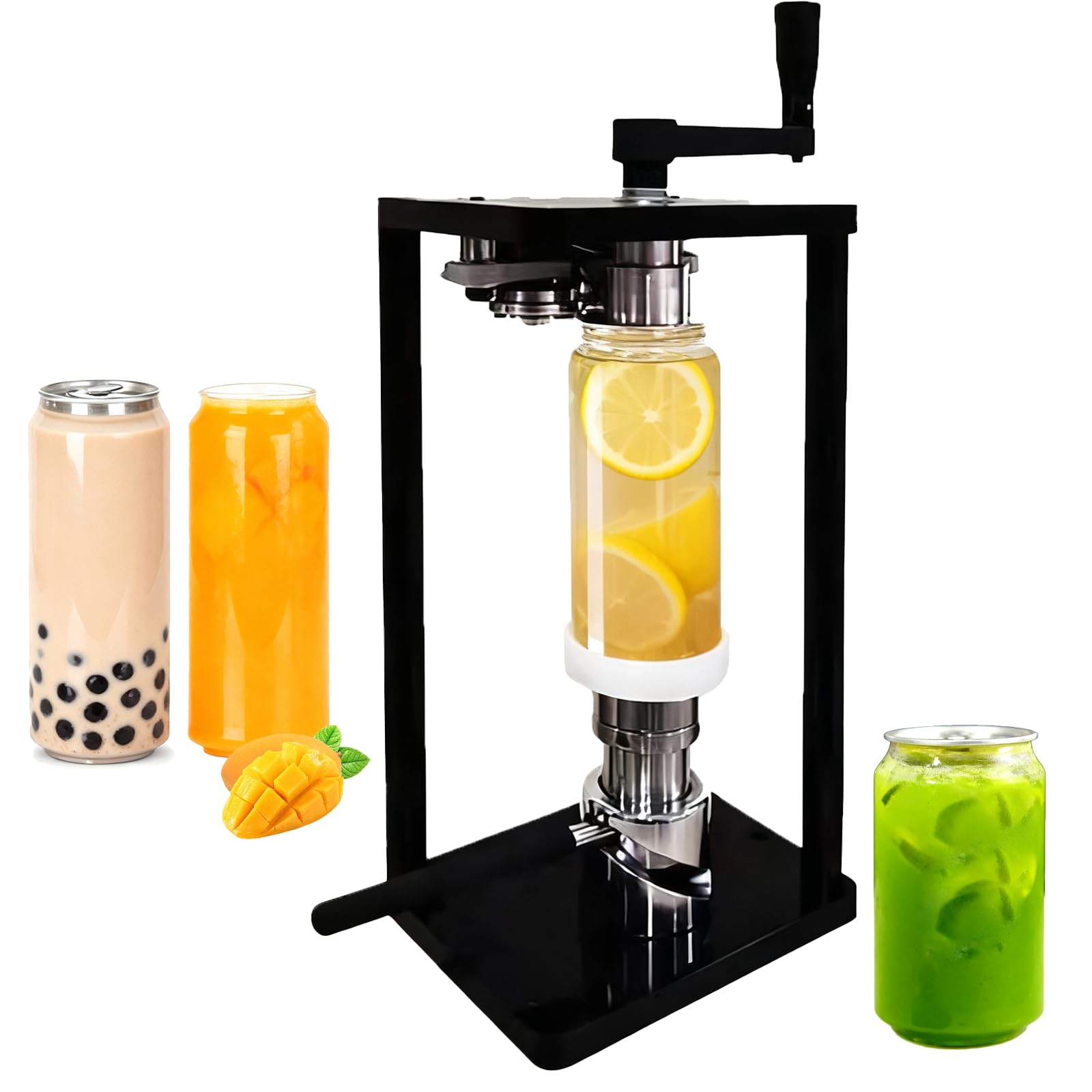 AYCDL Manual Can Sealer, Hand Crank Vacuum Canning Machine, for Diameter 2.2in, Drinks, Canned Food, Milk Tea, Coffee