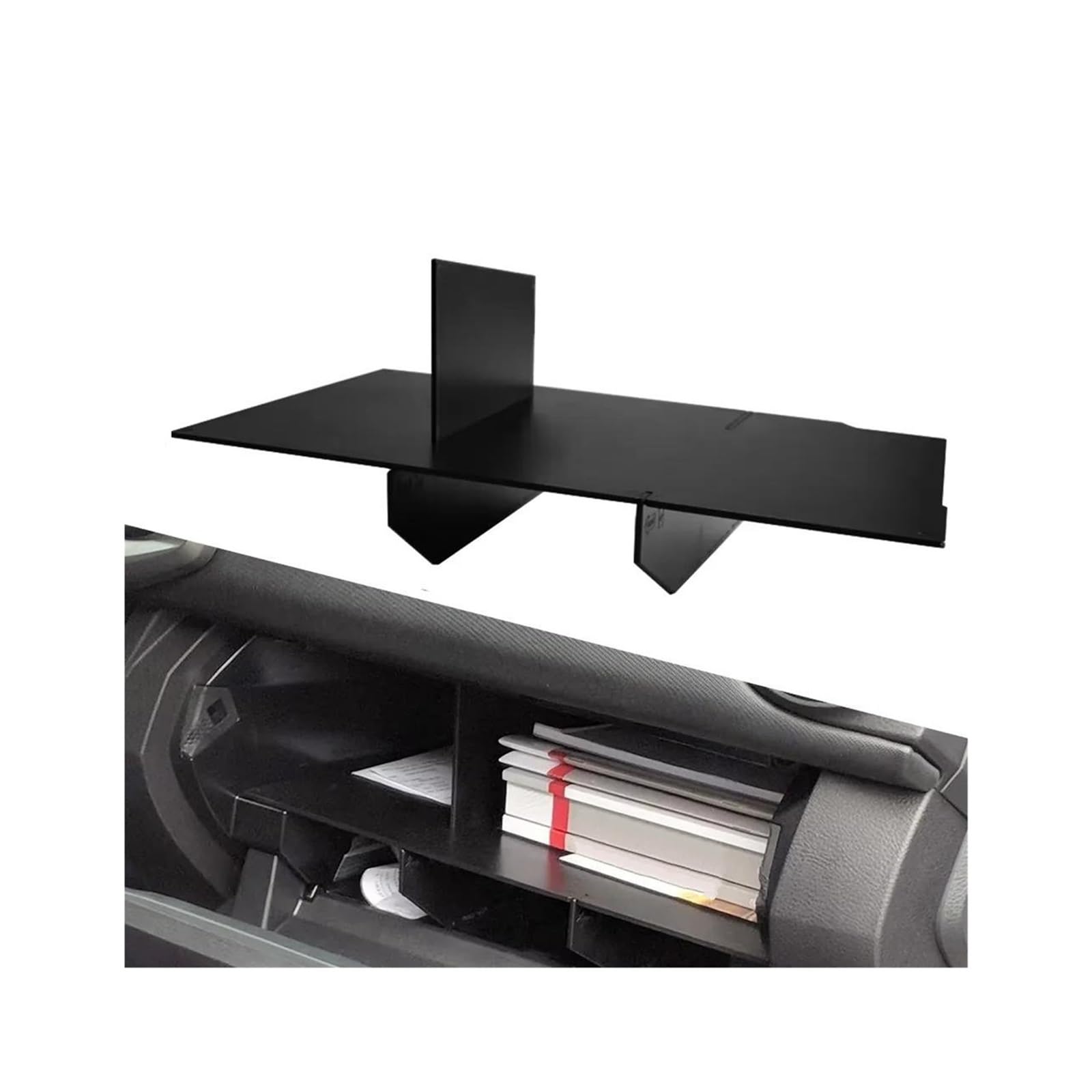 OOPUHKSY Tray Organizer For Toyota For Tacoma 2017 2016-2023 Center Console Hidden Box Armrest Storage Box(Glove Box Dividers)