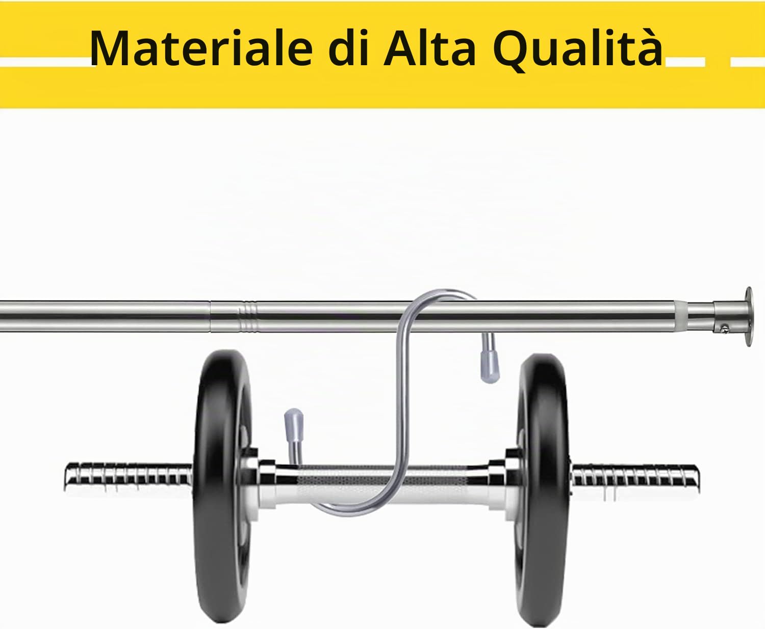 Asta Appendiabiti Estensibile, 38-137 CM Barra Appendiabiti in Acciaio Inossidabile Regolabile per Armadio Guardaroba per Camera da Letto