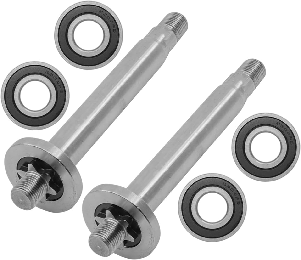 Caltric 2 Spindle Shaft w/Bearing Cub Cadet Compatible with MTD 7381186A 7381186 75306348 738-1186
