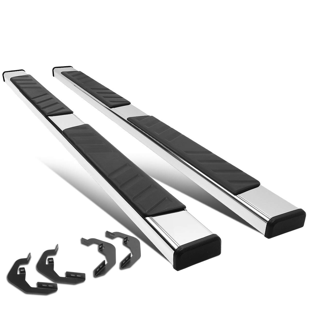 Auto Dynasty Running Boards Side Step Nerf Bars for Truck 2007-2019 Silverado Sierra 1500 2500HD 3500HD Extended Cab, Stainless Steel, 5