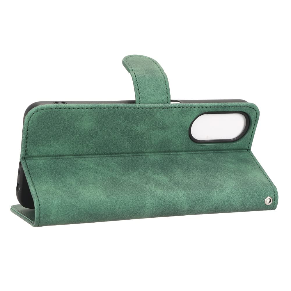 WOBURN Leather Folio Cover per Oppo A78 5G, Custodia in